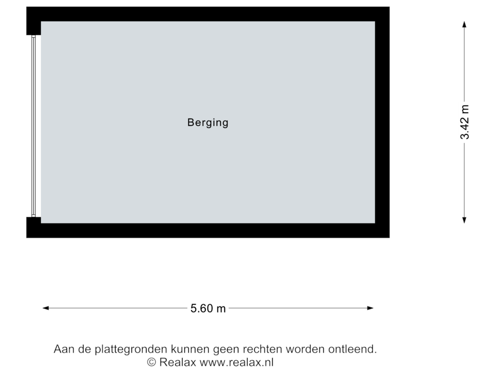 View floorplan of Garage of Nieuw Frieslandstraat 2