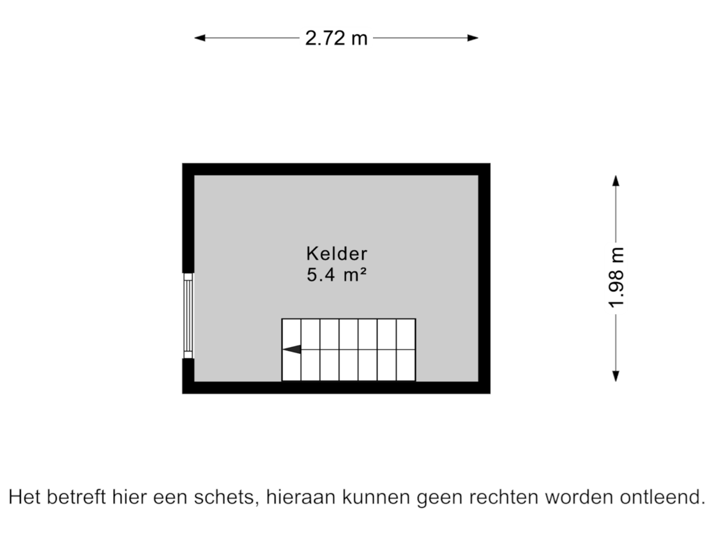 View floorplan of Kelder of Wollinghuizerweg 175