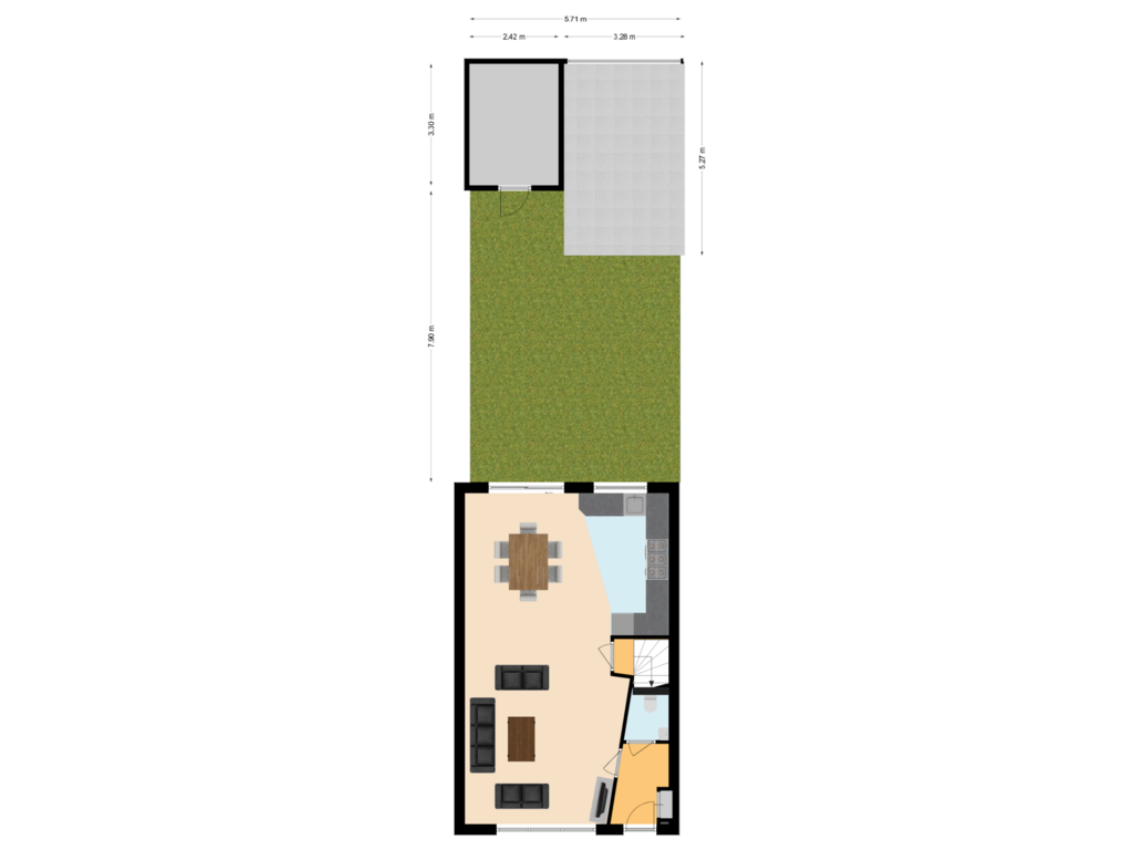 View floorplan of Situatie of Hercules Segherslaan 20