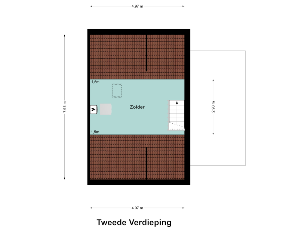 Bekijk plattegrond van Tweede Verdieping van Anemoonhof 22