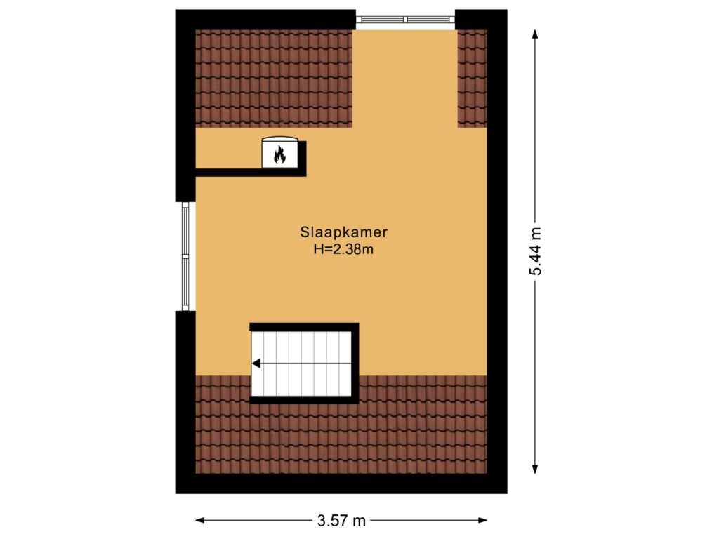 Bekijk plattegrond van Zolder van Hoofdstraat 167