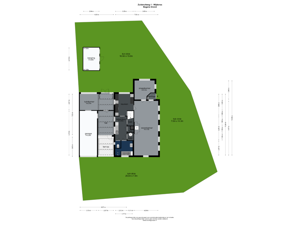 Bekijk plattegrond van Begane Grond van Zuideruitweg 1