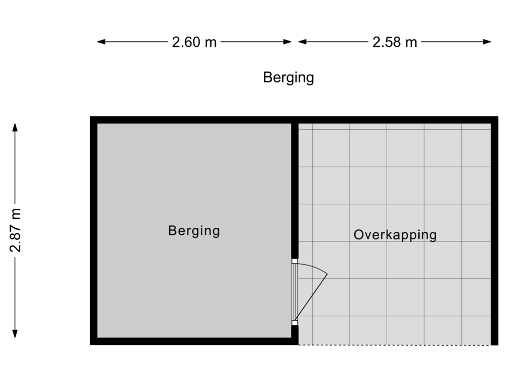 View floorplan of Berging of Weidevogellaan 120