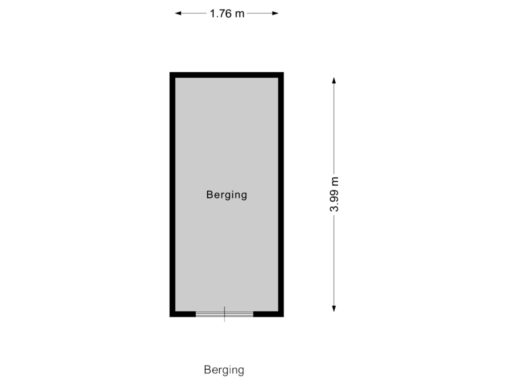 Bekijk plattegrond van Berging van Banckertlaan 103