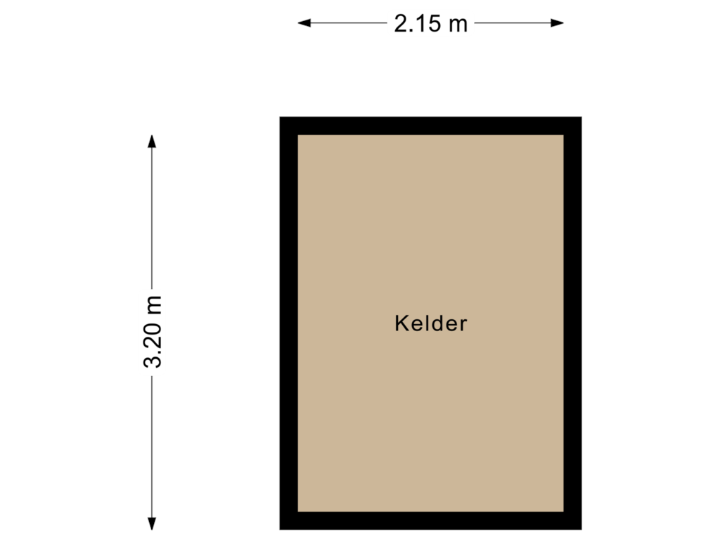 Bekijk plattegrond van Kelder van Herenweg 163