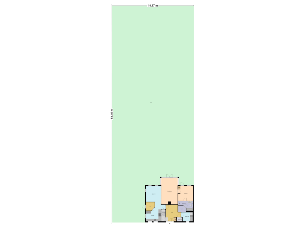 Bekijk plattegrond van Begane grond van Herenweg 163