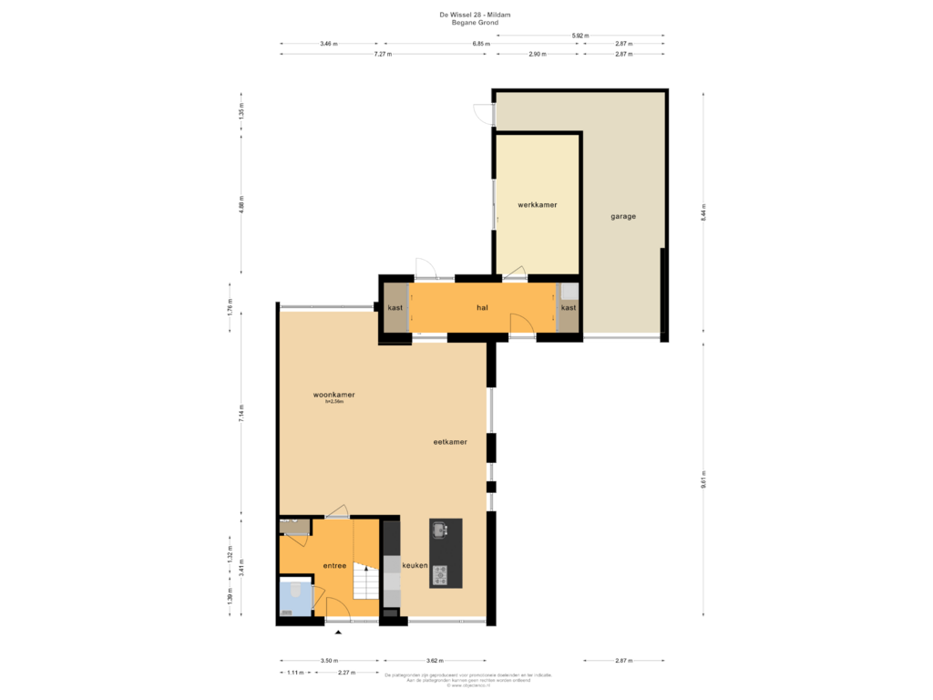 Bekijk plattegrond van Begane Grond van de Wissel 28