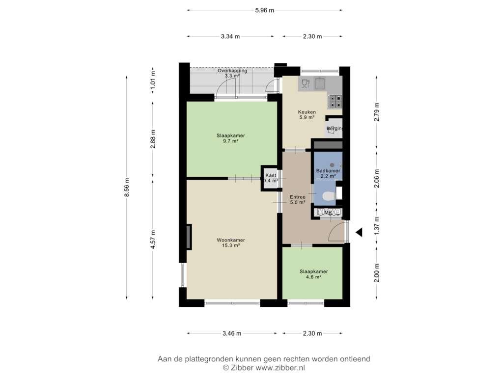 View floorplan of Appartement of Noordendijk 577