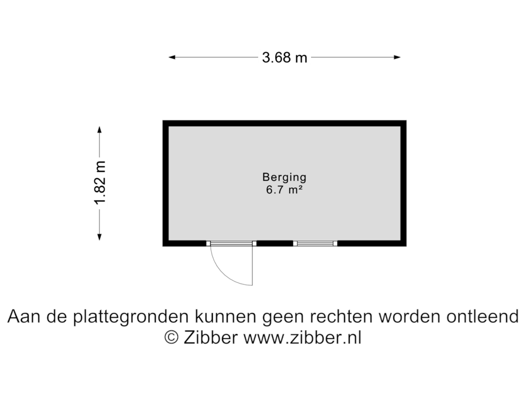 View floorplan of Berging of Noordendijk 577