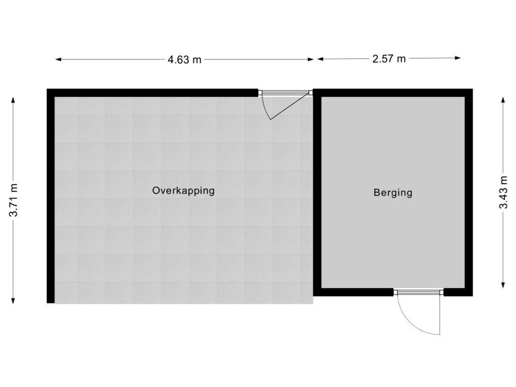 Bekijk plattegrond van Berging van Roosenburgstraat 9