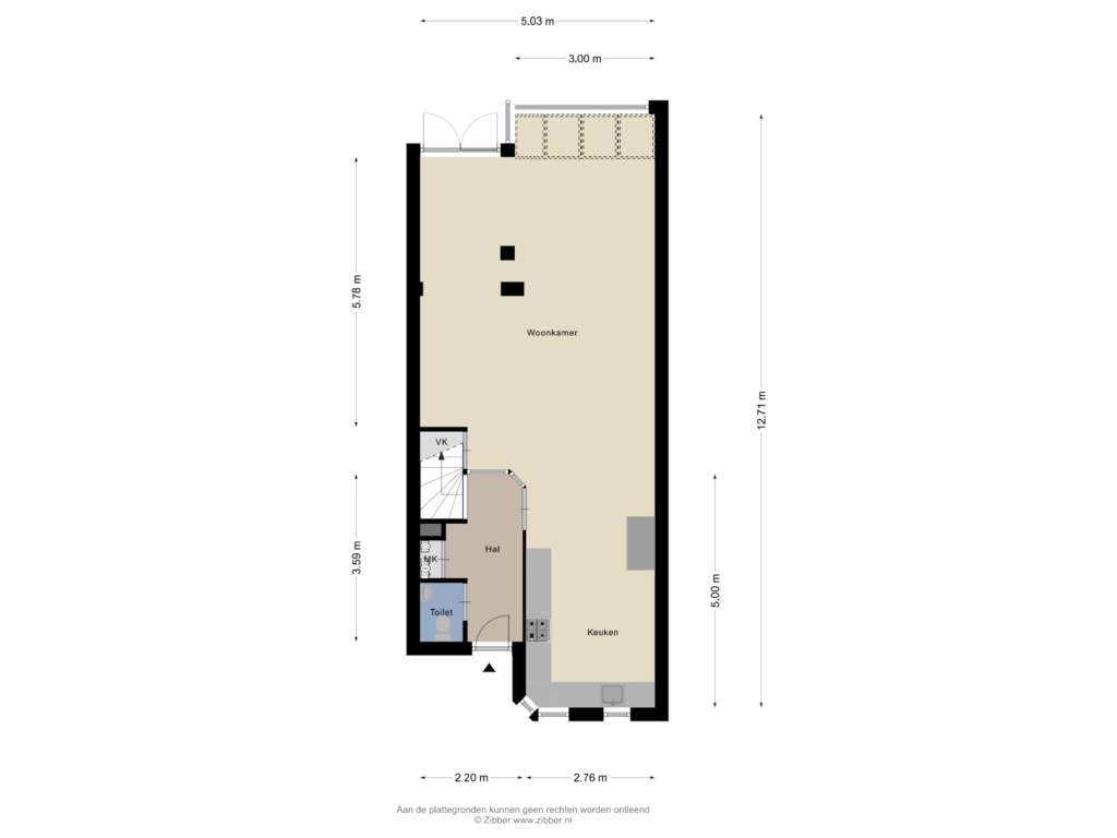 Bekijk plattegrond van Begane Grond van Dingspil 10