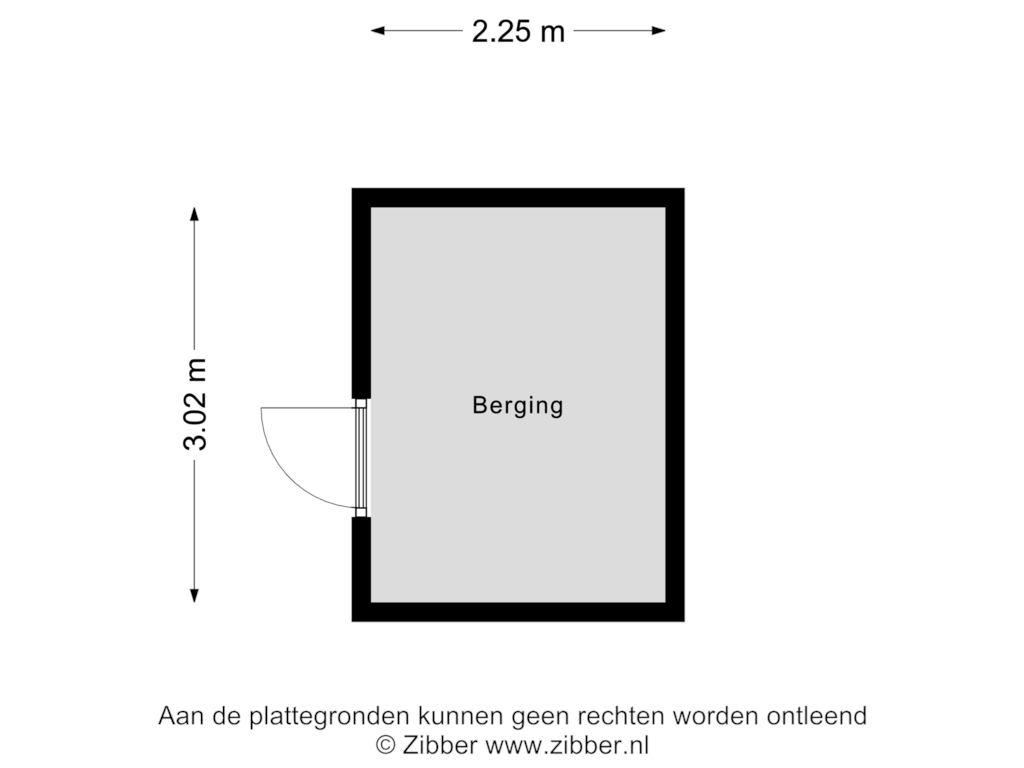 Bekijk plattegrond van Berging van Dingspil 10