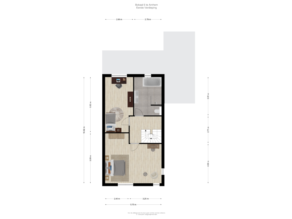 View floorplan of Eerste Verdieping of Bokaal 6