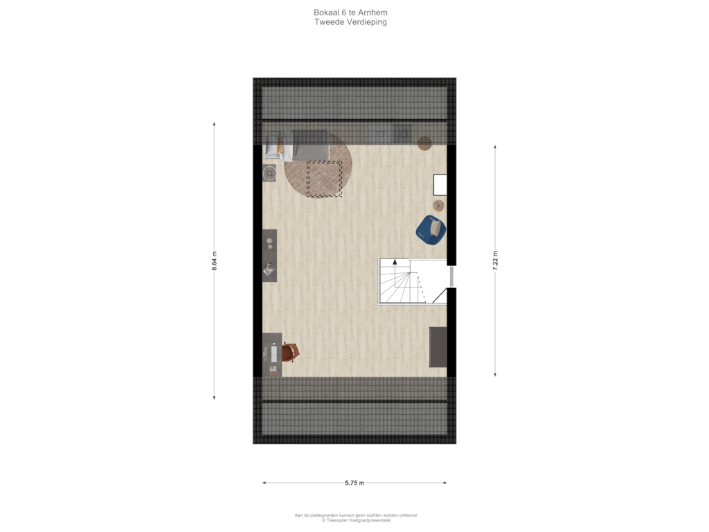 View floorplan of Tweede Verdieping of Bokaal 6