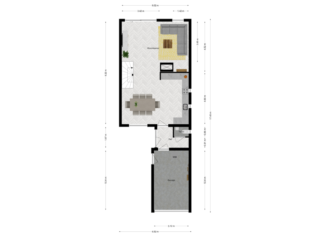 View floorplan of Begane grond of Benraatshoef 29