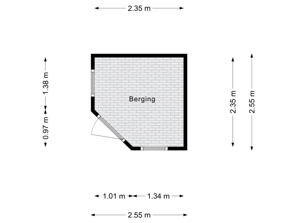 View floorplan of Berging of Benraatshoef 29