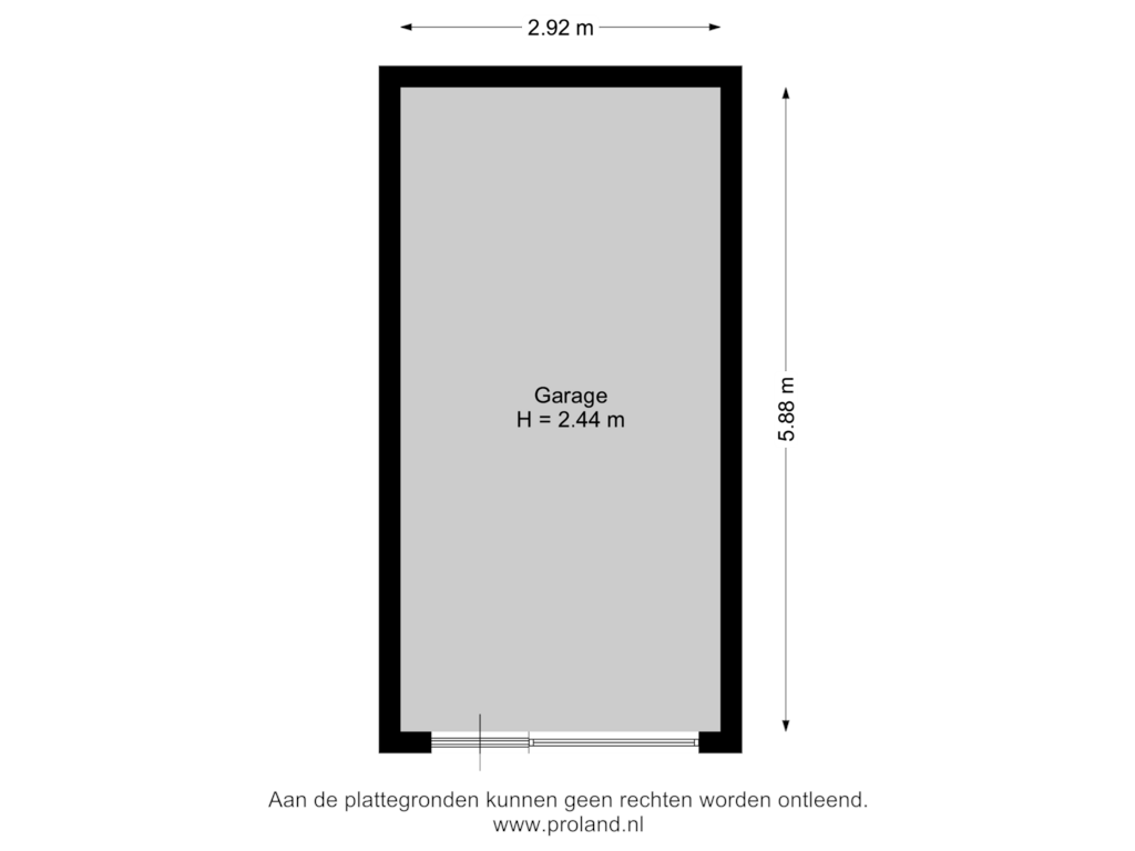 View floorplan of Garage of P.S. Gerbrandyhof 34