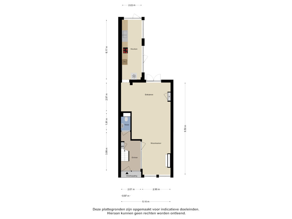 Bekijk plattegrond van Begane Grond van Doelenstraat 20