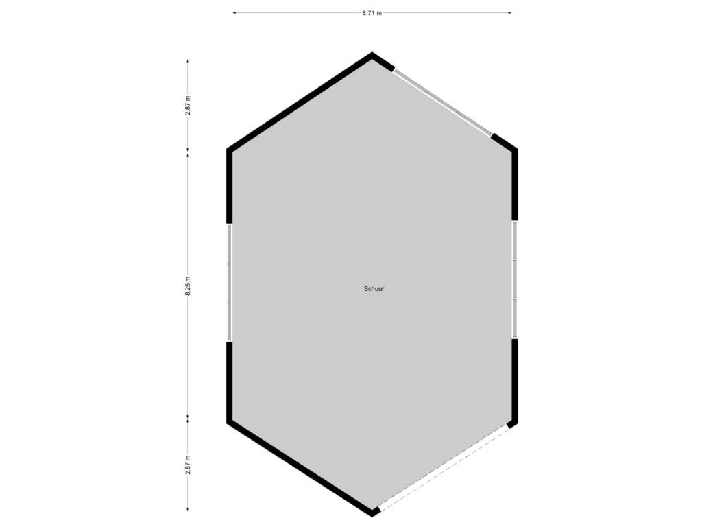 Bekijk plattegrond van Schuur van Kortenhoefsedijk 85-A