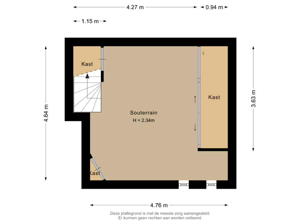 Bekijk plattegrond van Kelder van Tosca 10