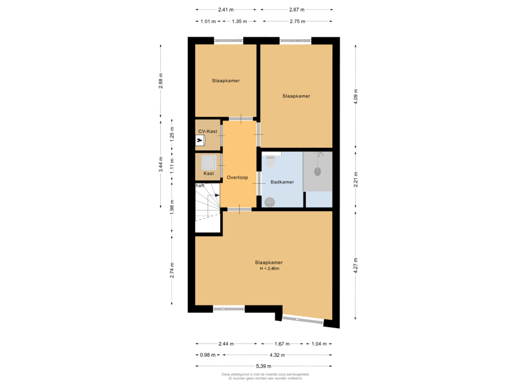 Bekijk plattegrond van Eerste verdieping van Tosca 10