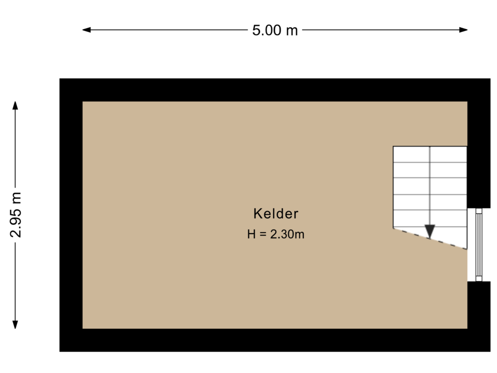 Bekijk plattegrond van Kelder van Buitenwolde 11