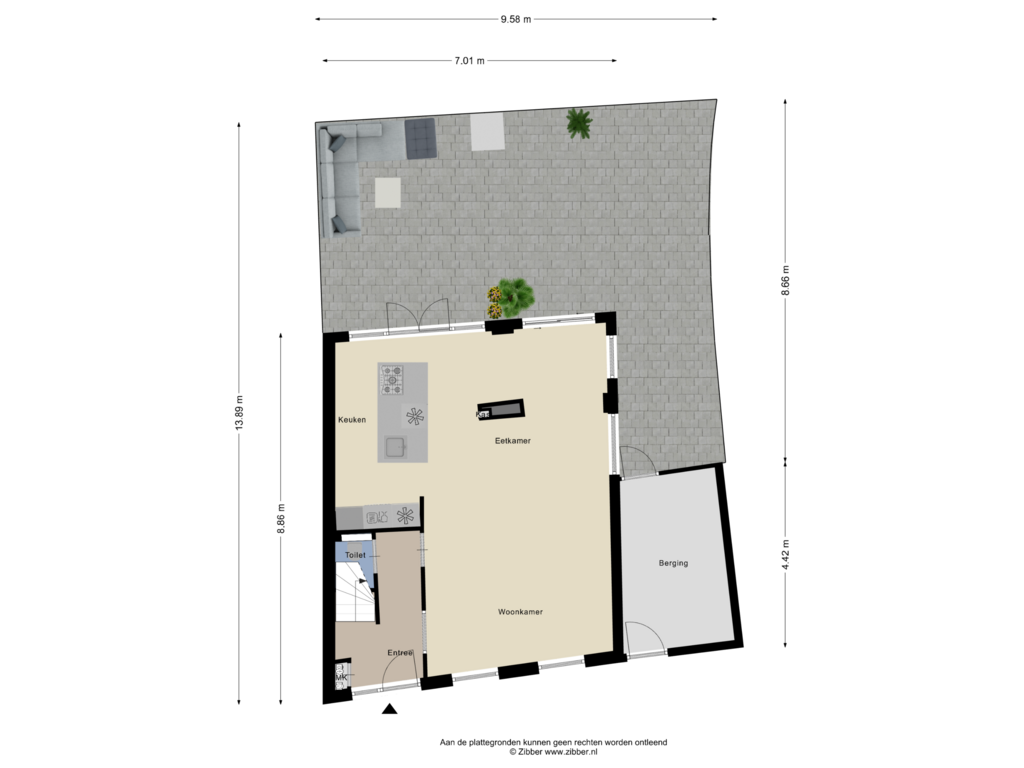 Bekijk plattegrond van Begane Grond_Tuin van Spanjaardstraat 11