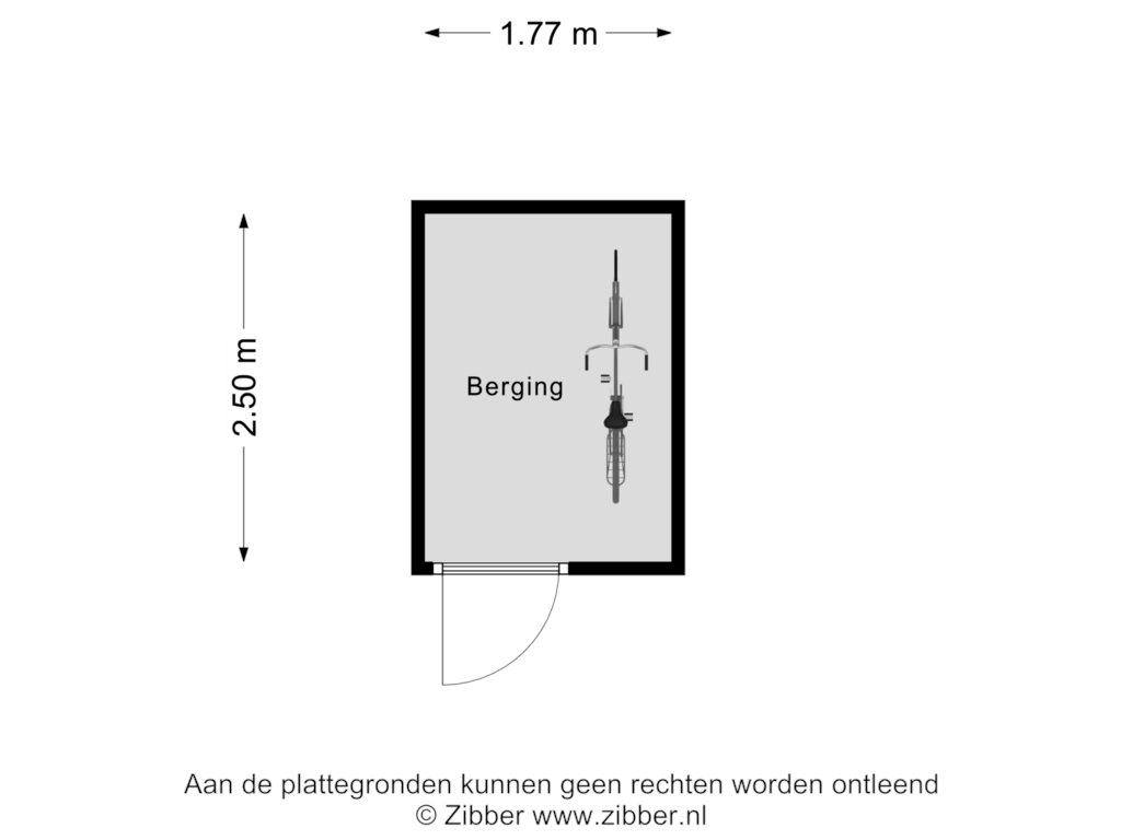 Bekijk plattegrond van Berging van Ceintuurbaan 203