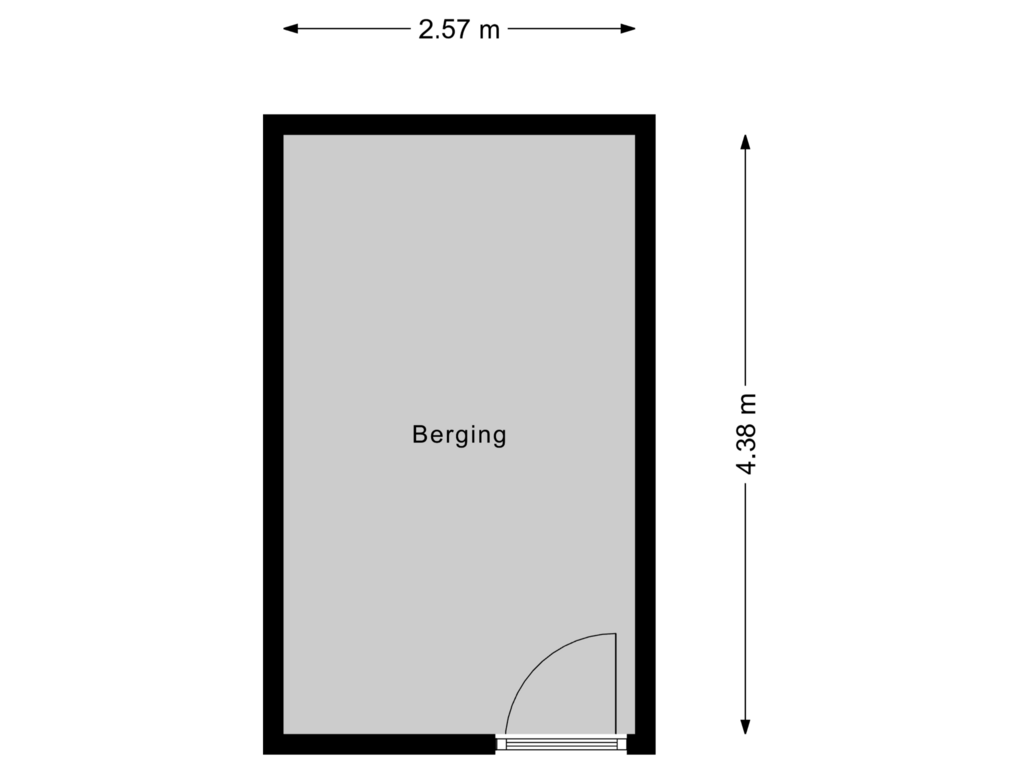 Bekijk plattegrond van Berging van Jan van Goyenstraat 45