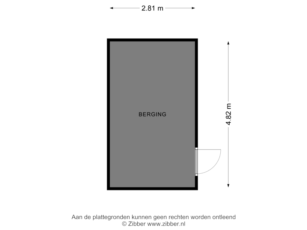 Bekijk plattegrond van Berging van Ganskamer 48