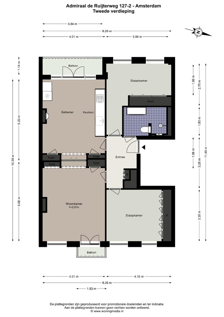 Foto 24 van Admiraal De Ruijterweg 127-2