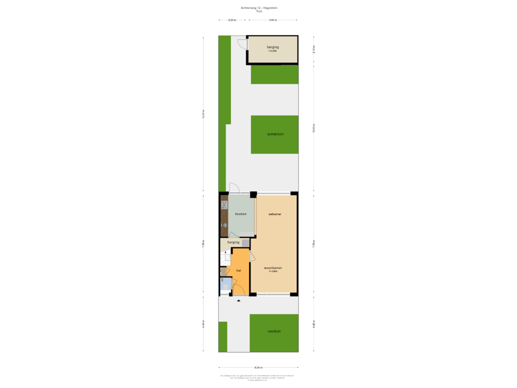 Bekijk plattegrond van TUIN van Achterweg 12