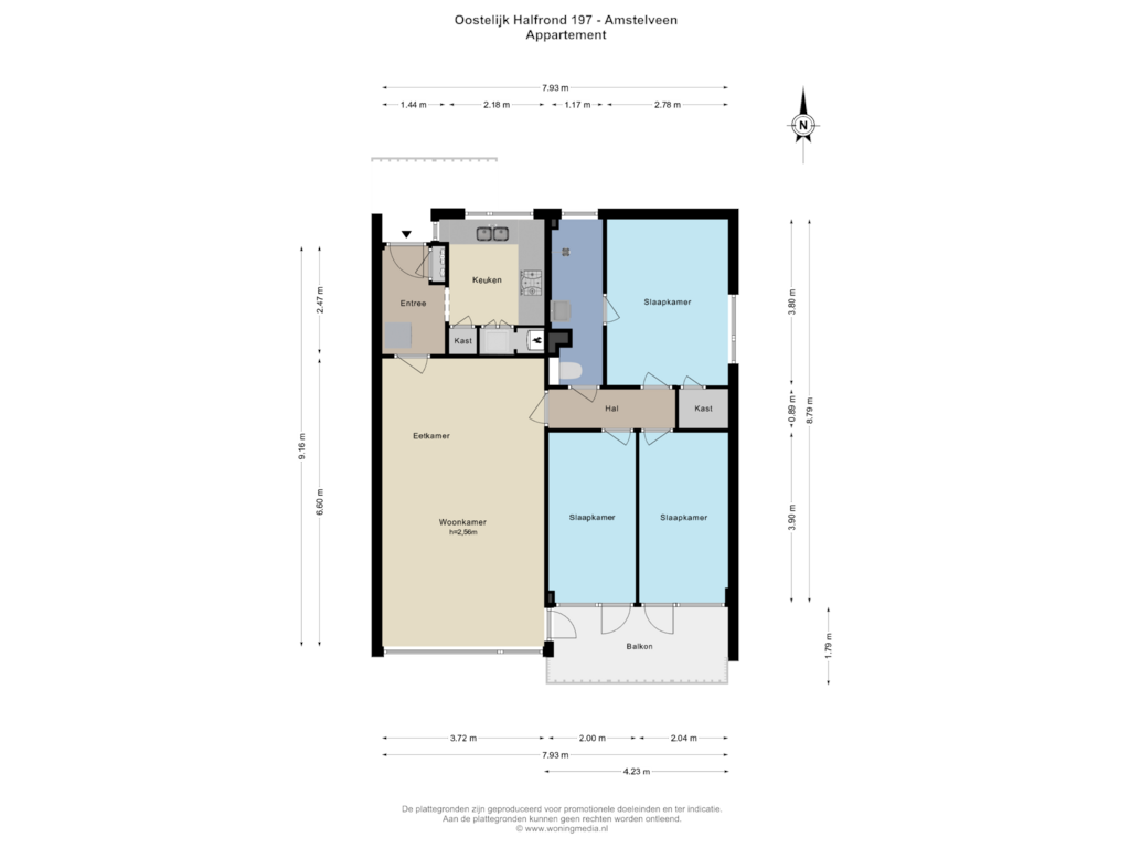 Bekijk plattegrond van Appartement van Oostelijk Halfrond 197