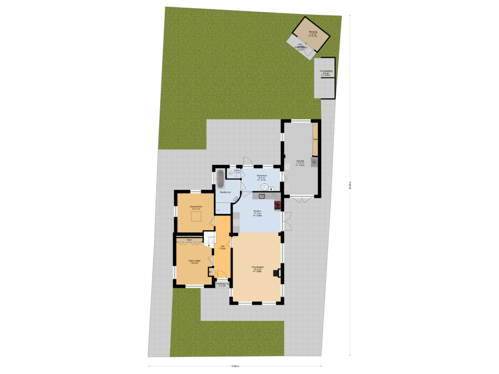 Bekijk plattegrond van Situatie van Kuipersweg 3