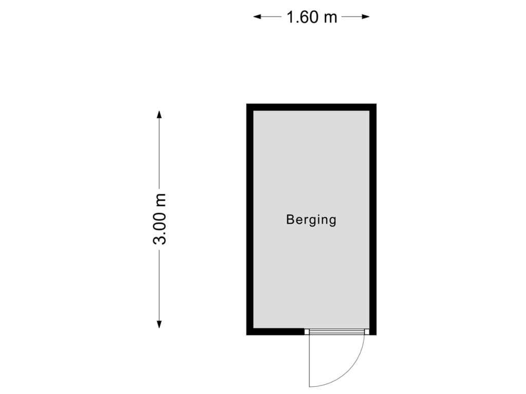 Bekijk plattegrond van Berging van Anna van Burenstraat 41