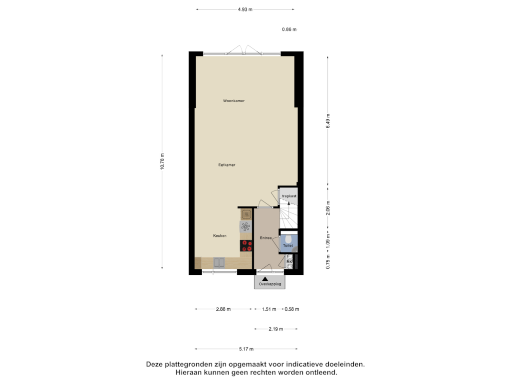 View floorplan of Begane Grond of Fien de la Mardreef 17