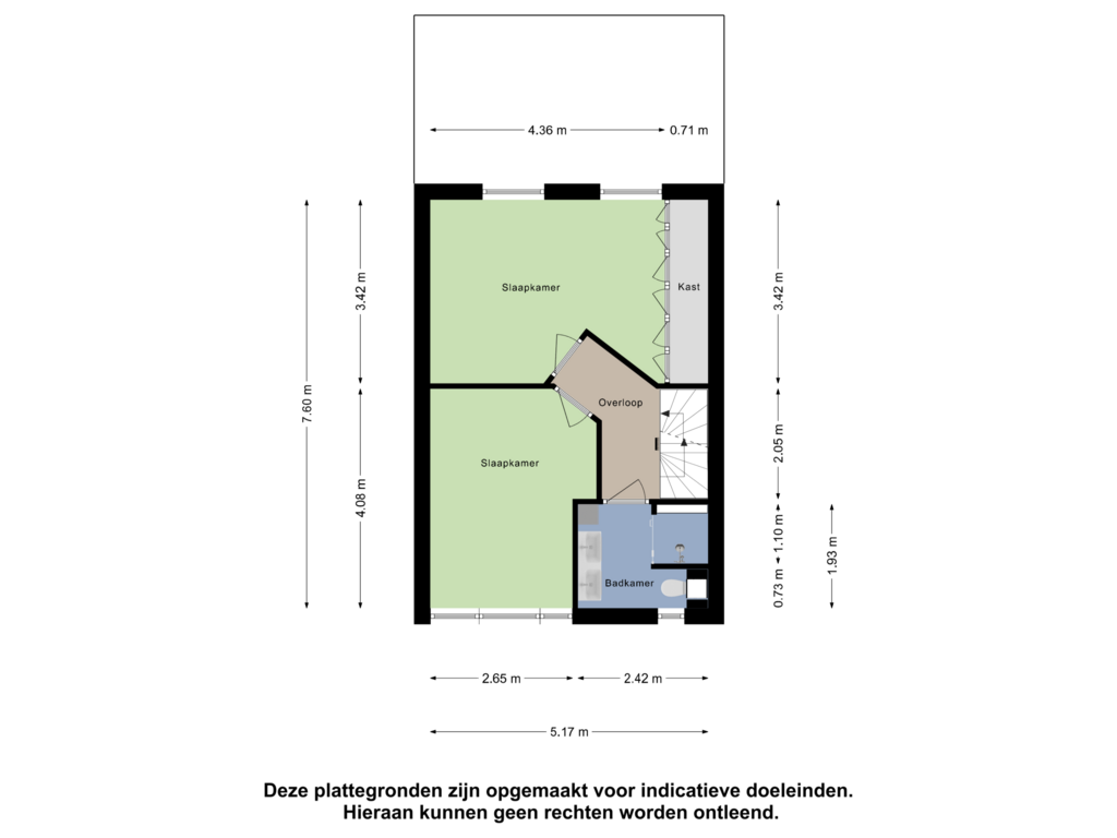 View floorplan of Eerste Verdieping of Fien de la Mardreef 17