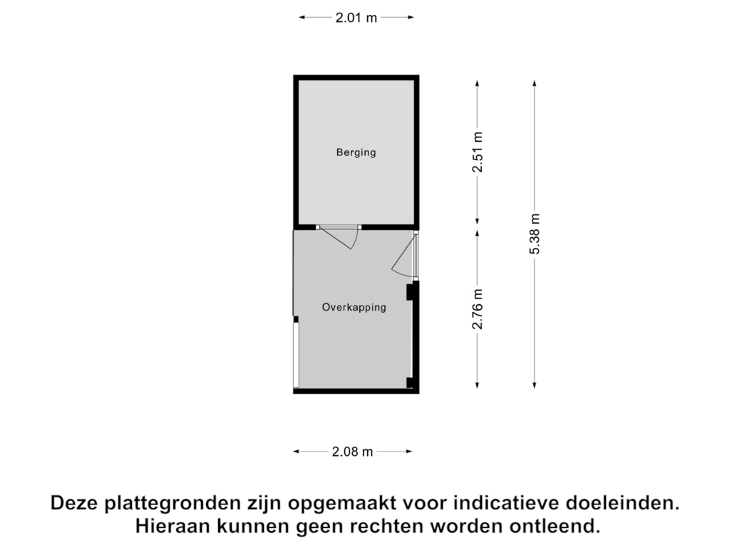 View floorplan of Berging of Fien de la Mardreef 17