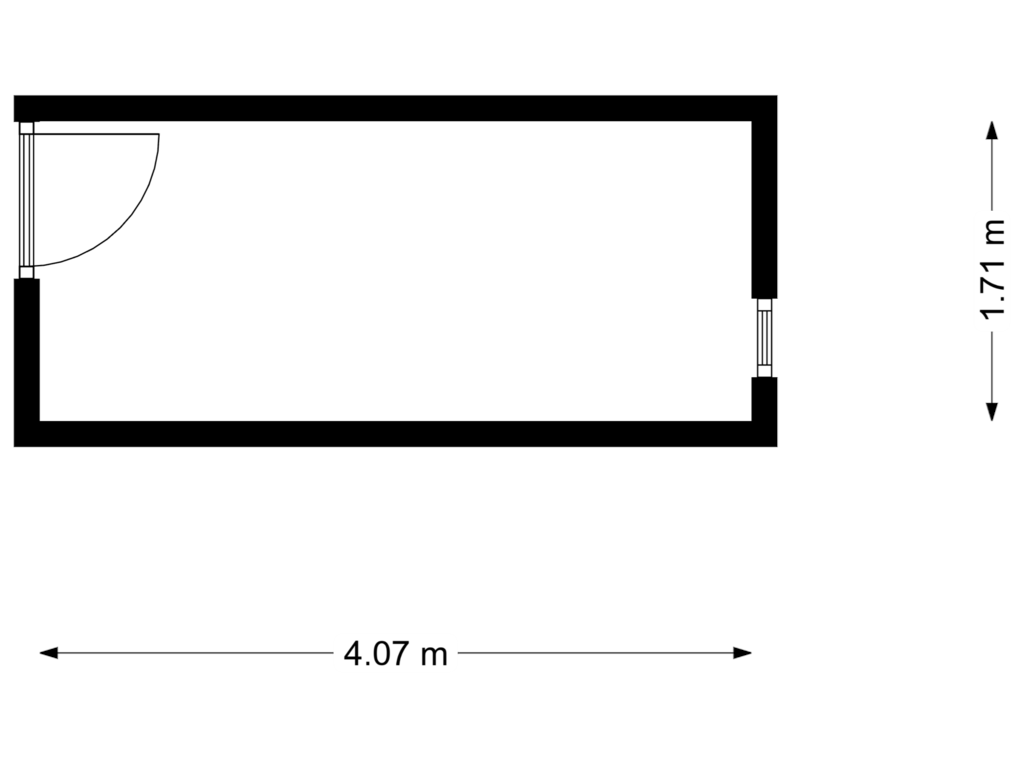 Bekijk plattegrond van Berging van Graafschapstraat 17-H