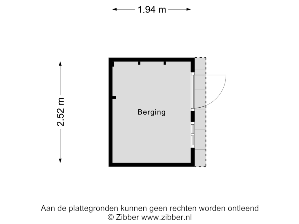 Bekijk plattegrond van Berging van Elzepas 88