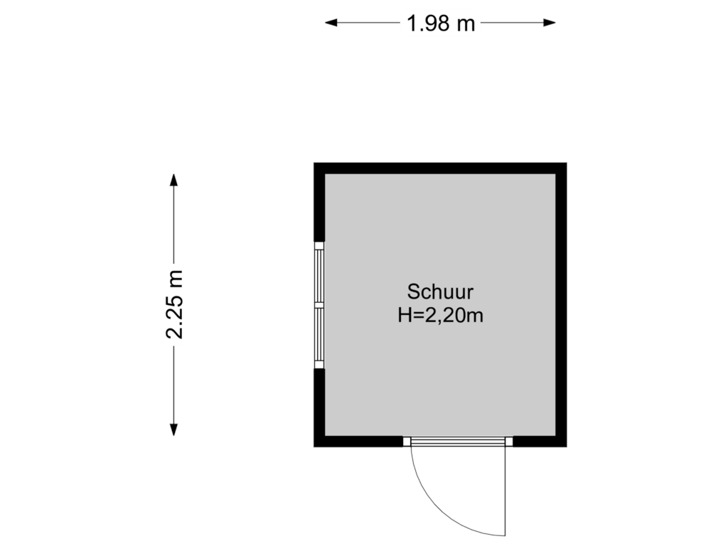 Bekijk plattegrond van Schuur van Ruysdaellaan 27