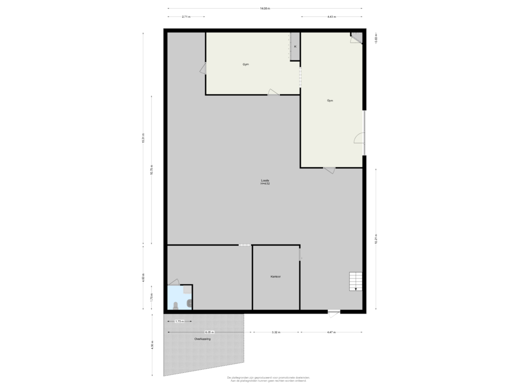 View floorplan of Loods of Pruimendijk 348