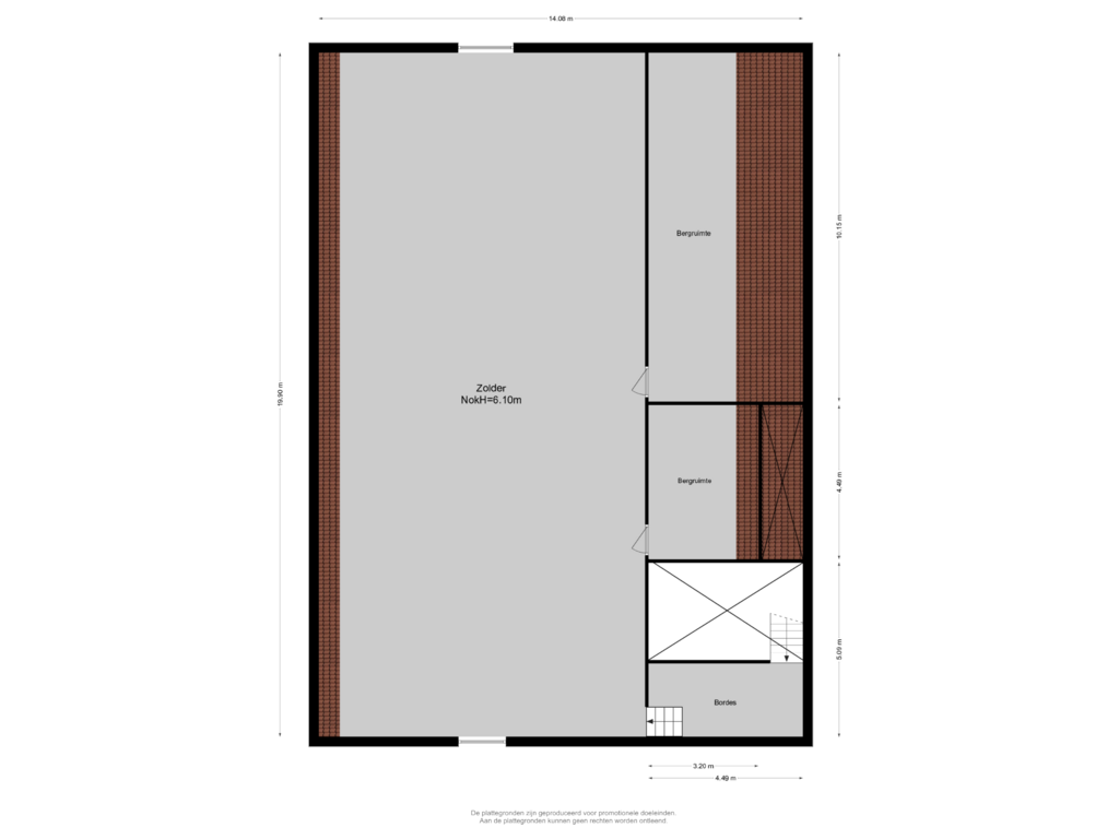 View floorplan of Zolder Loods of Pruimendijk 348