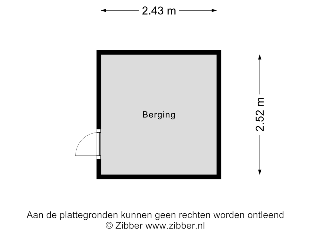 Bekijk plattegrond van Berging van Zuiderkeerkring 325