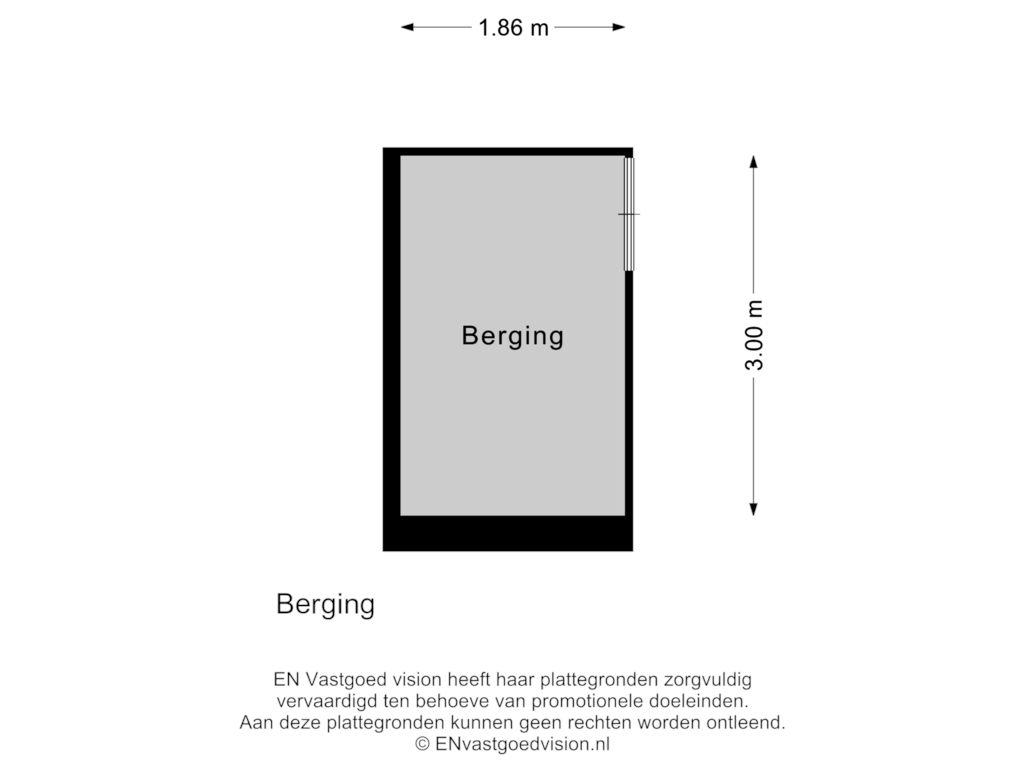 Bekijk plattegrond van Berging van Zuiddijk (Bouwnr. 4)