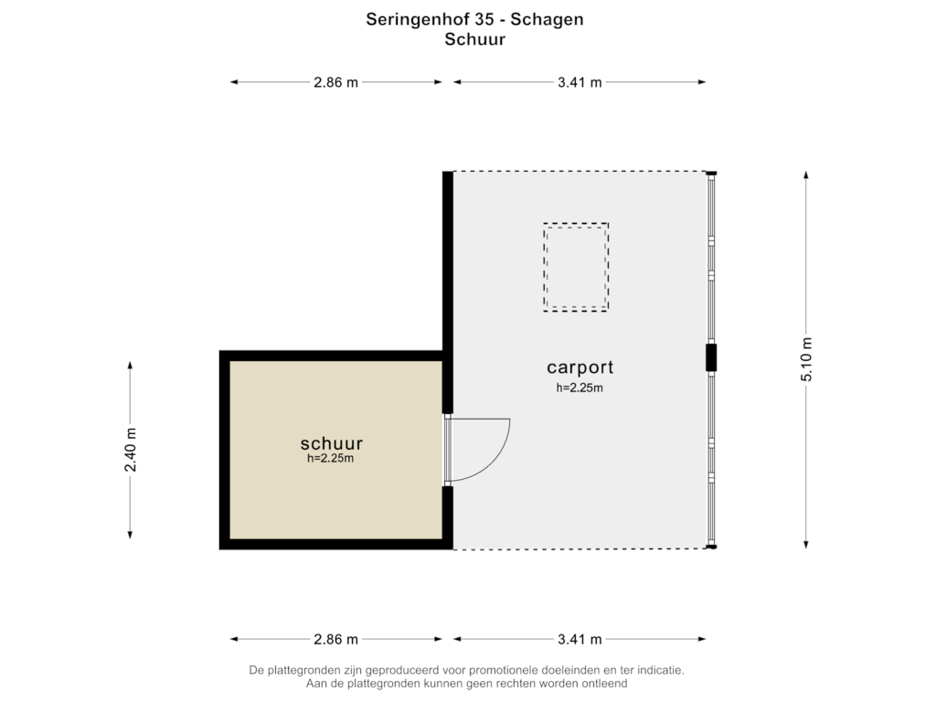 View floorplan of SCHUUR of Seringenhof 35