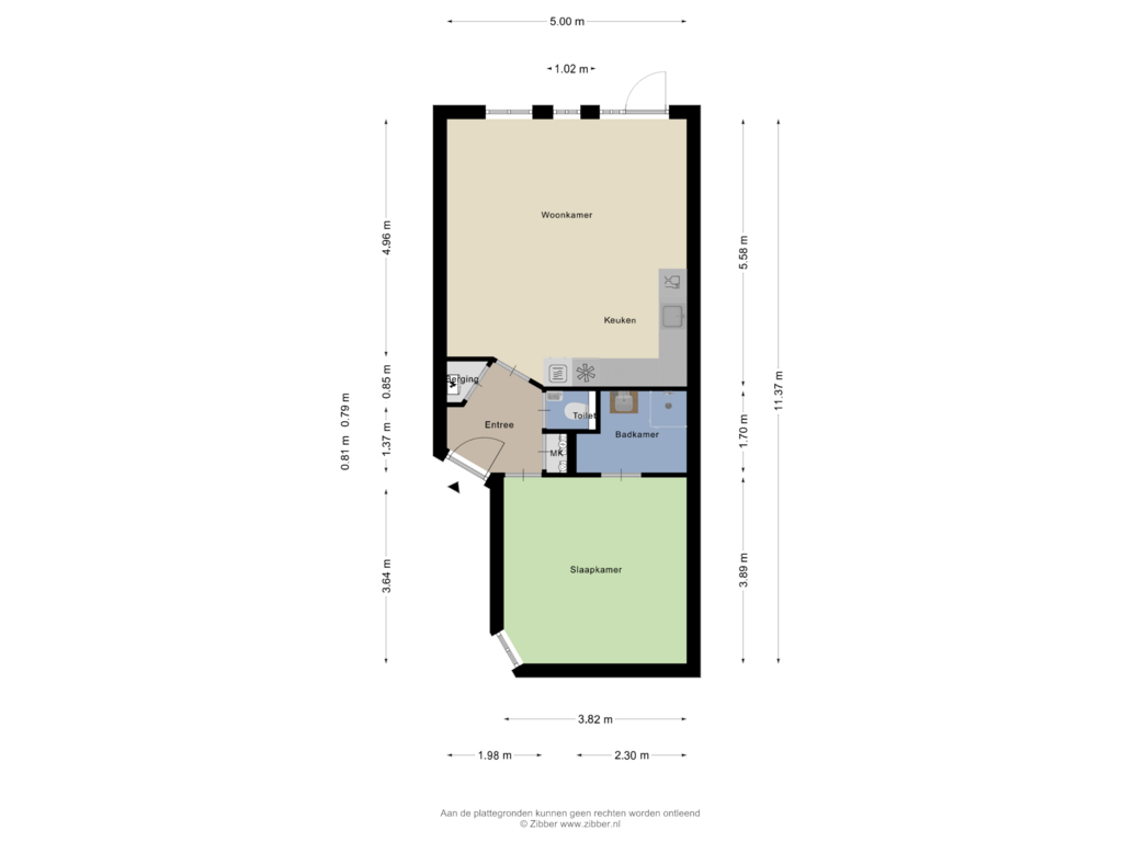 View floorplan of Begane Grond of Ruïnelaan 13-B