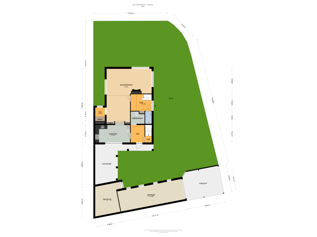 Bekijk plattegrond van TUIN van Jan Luikenstraat 2