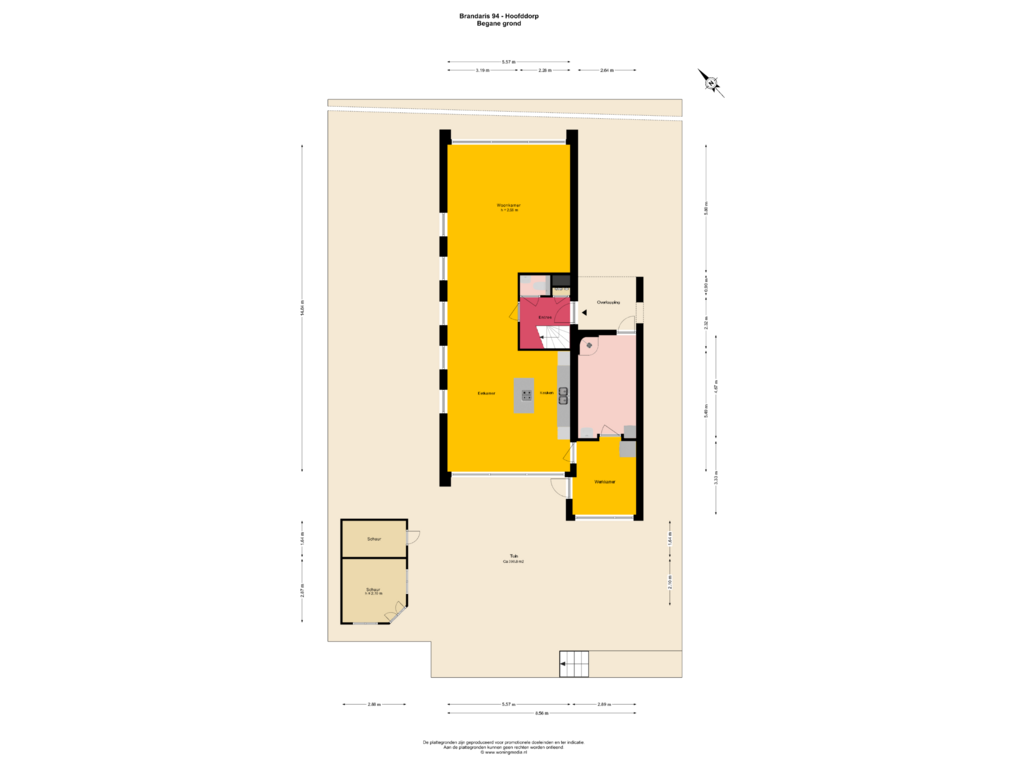 Bekijk plattegrond van Begane grond van Brandaris 94