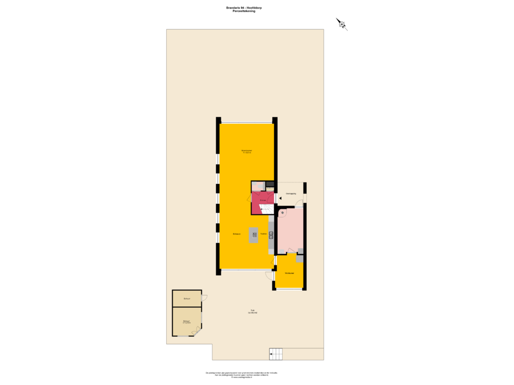 Bekijk plattegrond van Perceeltekening van Brandaris 94